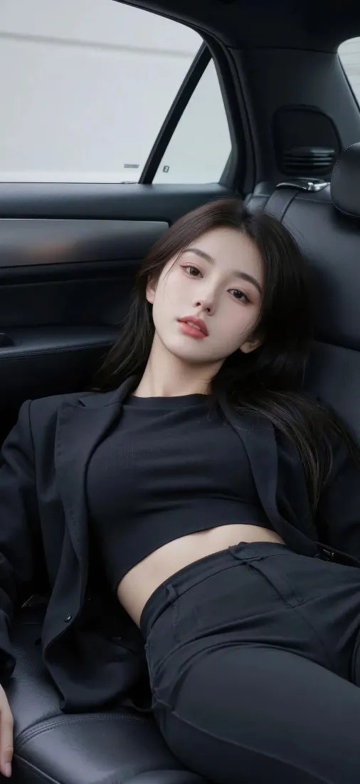 酷飒美女手机壁纸｜车内背景图片 - Ios适用「哲风壁纸」