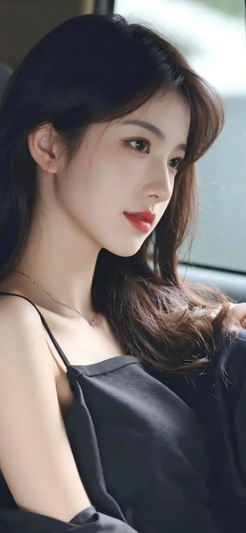 气质长发美女手机壁纸｜车内背景图片 - Ios专用「哲风壁纸」