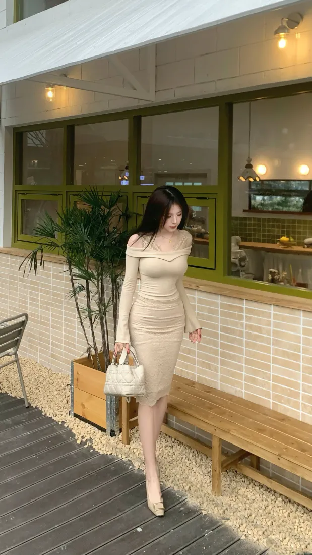 气质美女手机壁纸｜咖啡店外景背景图片 - Ios风格「哲风壁纸」