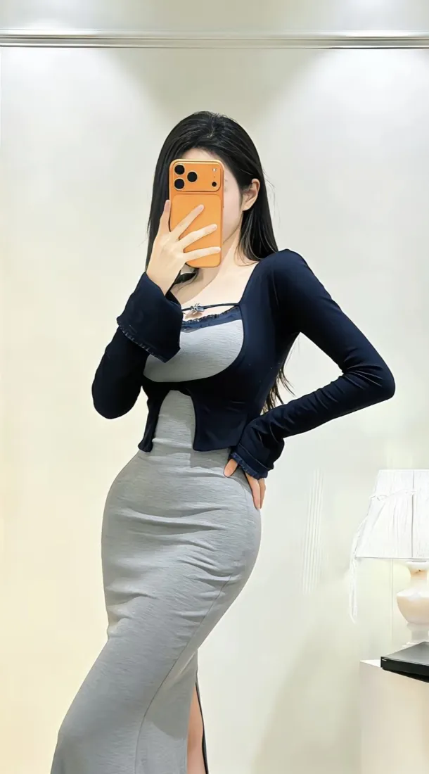 好身材美女手机壁纸｜对镜自拍背景图片 - IOS适用「哲风壁纸」