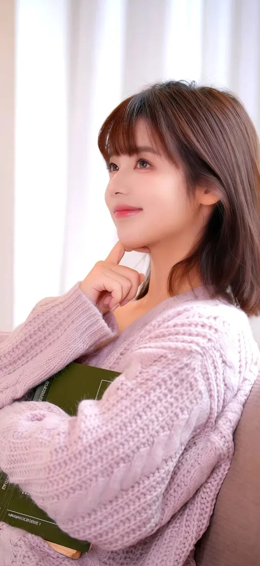 甜美少女手机壁纸｜居家背景图片 - 简约Ios风「哲风壁纸」