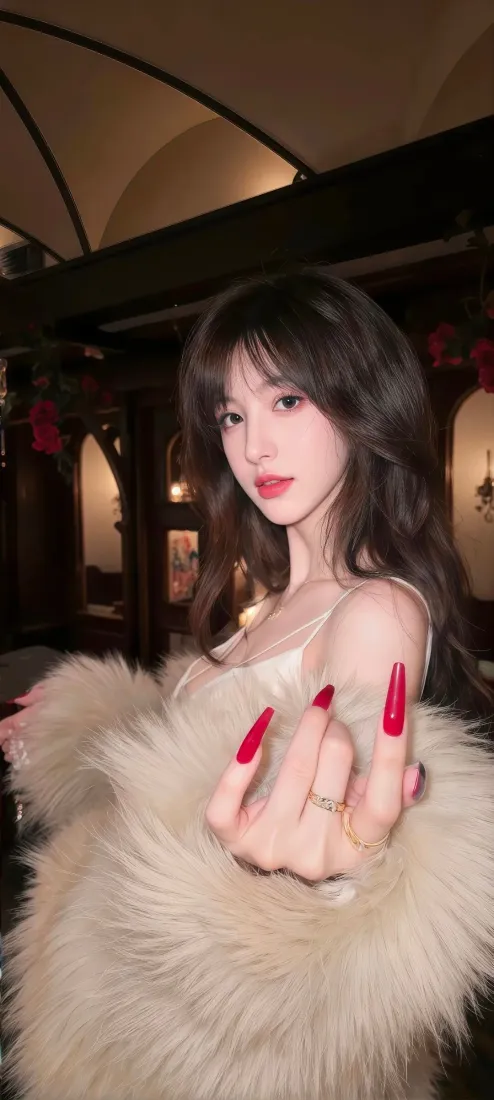 氛围感美女手机壁纸｜复古室内背景图片 - IOS「哲风壁纸」