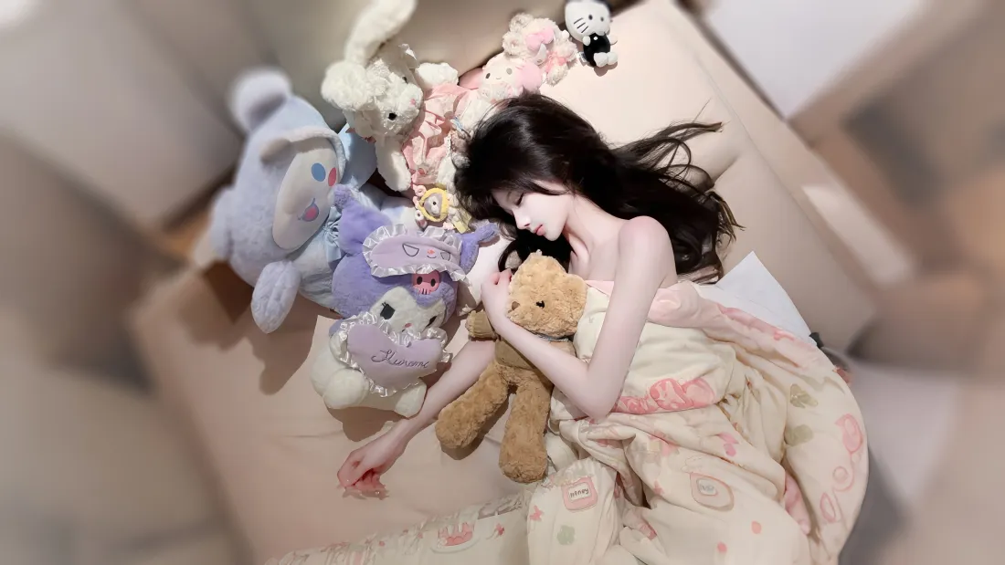 4k可爱少女壁纸｜毛绒玩偶背景图片 - 软萌居家风「哲风壁纸」
