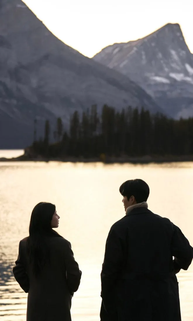 爱情怎么翻译手机壁纸｜山川湖畔背景图片 - 韩剧情侣「哲风壁纸」