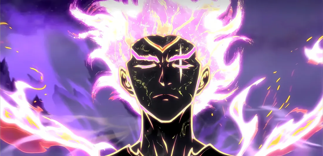 4k闻人翊悬壁纸｜紫焰背景图片 - 雾山五行高燃画面「哲风壁纸」