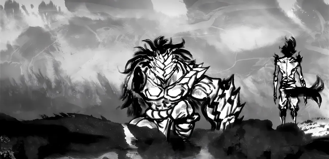 4k闻人翊悬壁纸｜黑白水墨背景图片 - 雾山五行「哲风壁纸」