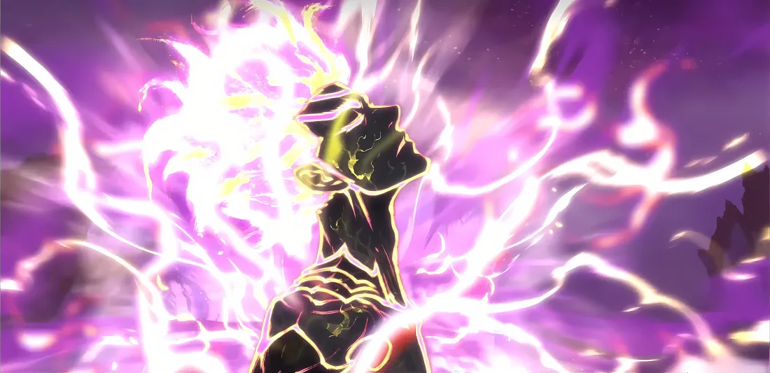 4k闻人翊悬壁纸｜紫色雷电背景图片 - 雾山五行「哲风壁纸」