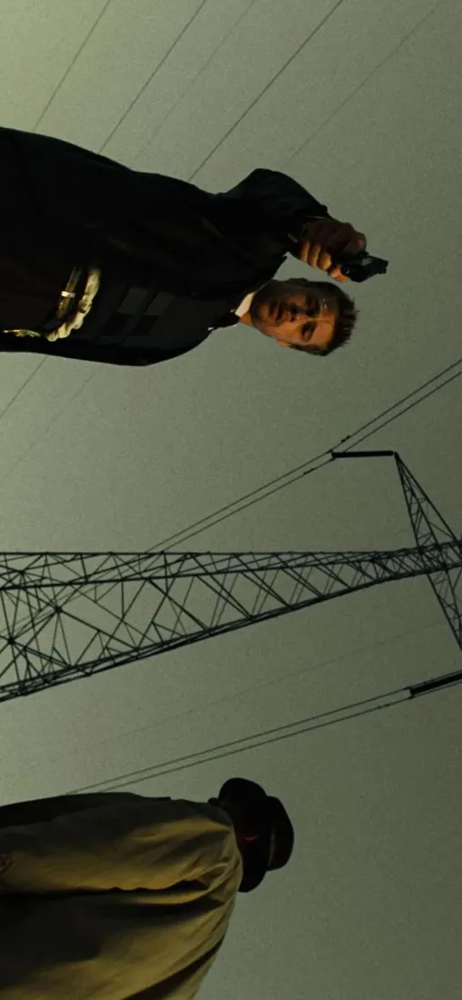 七宗罪手机壁纸｜高压电塔背景图片 - 布拉德皮特摩根弗里曼「哲风壁纸」