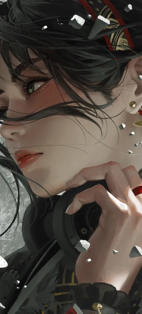 古风少女手机壁纸｜冷调氛围感背景图片 - 古风漫画「哲风壁纸」