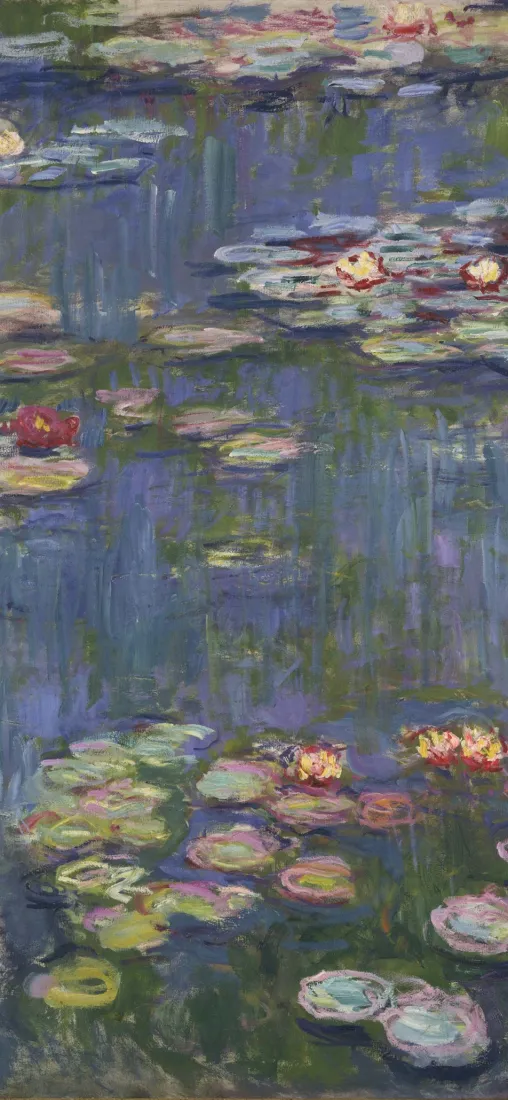 莫奈睡莲手机壁纸｜荷塘背景图片 - 油画风「哲风壁纸」