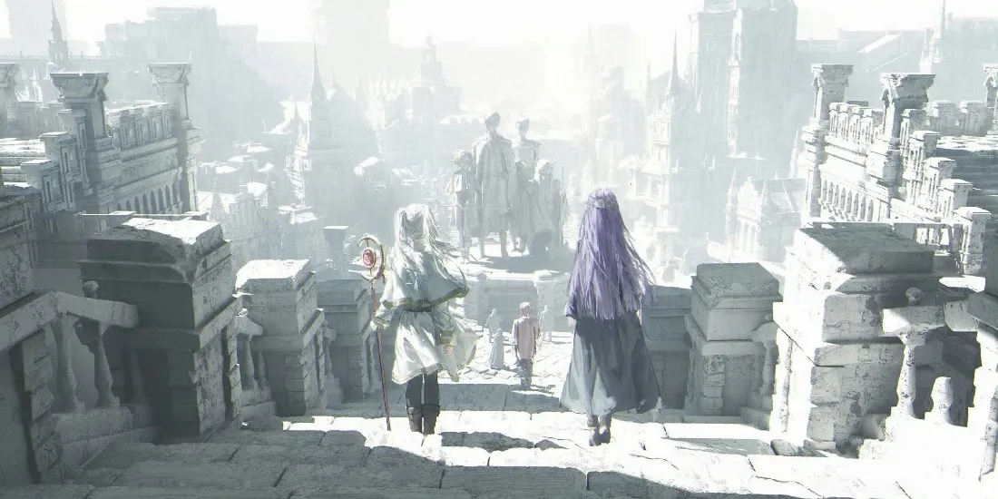 2k菲伦壁纸｜废墟遗迹背景图片 - 葬送的芙莉莲「哲风壁纸」