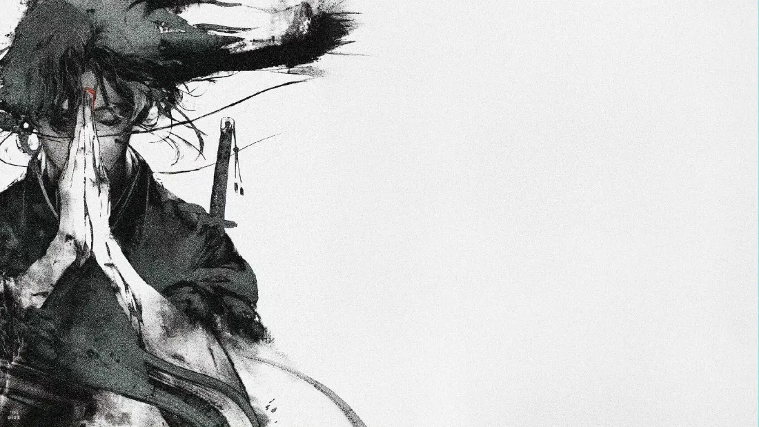 2k水墨武士壁纸｜古风背景图片 - 写意江湖「哲风壁纸」