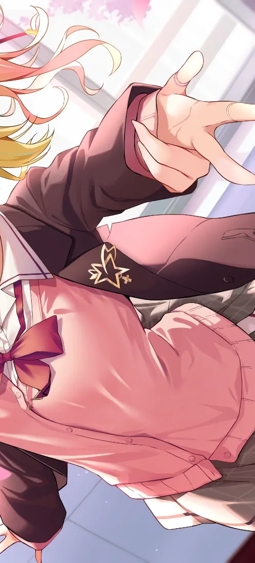 动漫少女手机壁纸｜粉色JK制服背景图片 - 甜系软萌「哲风壁纸」