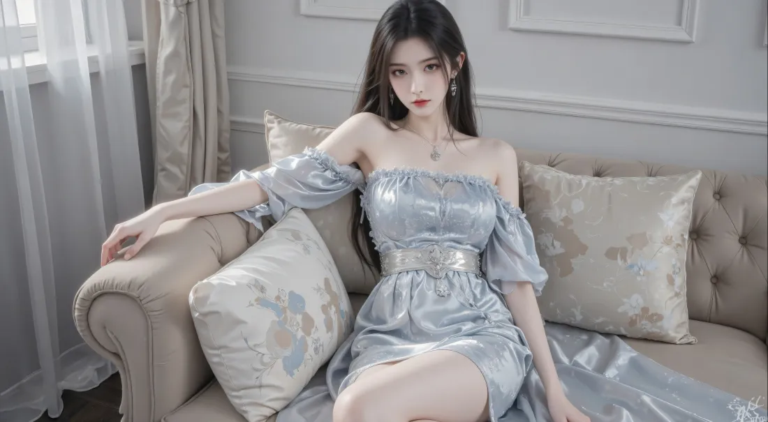 8k陆雪琪壁纸｜轻奢居家沙发背景图片 - 诛仙同人创作「哲风壁纸」