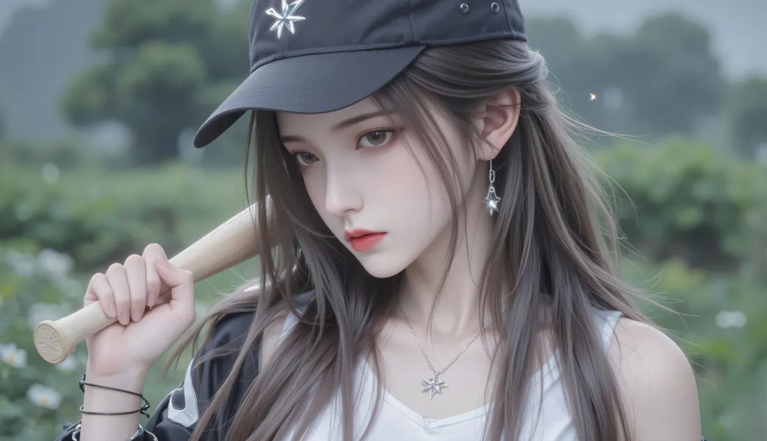 8k陆雪琪壁纸｜户外草地背景图片 - 甜酷同人少女「哲风壁纸」