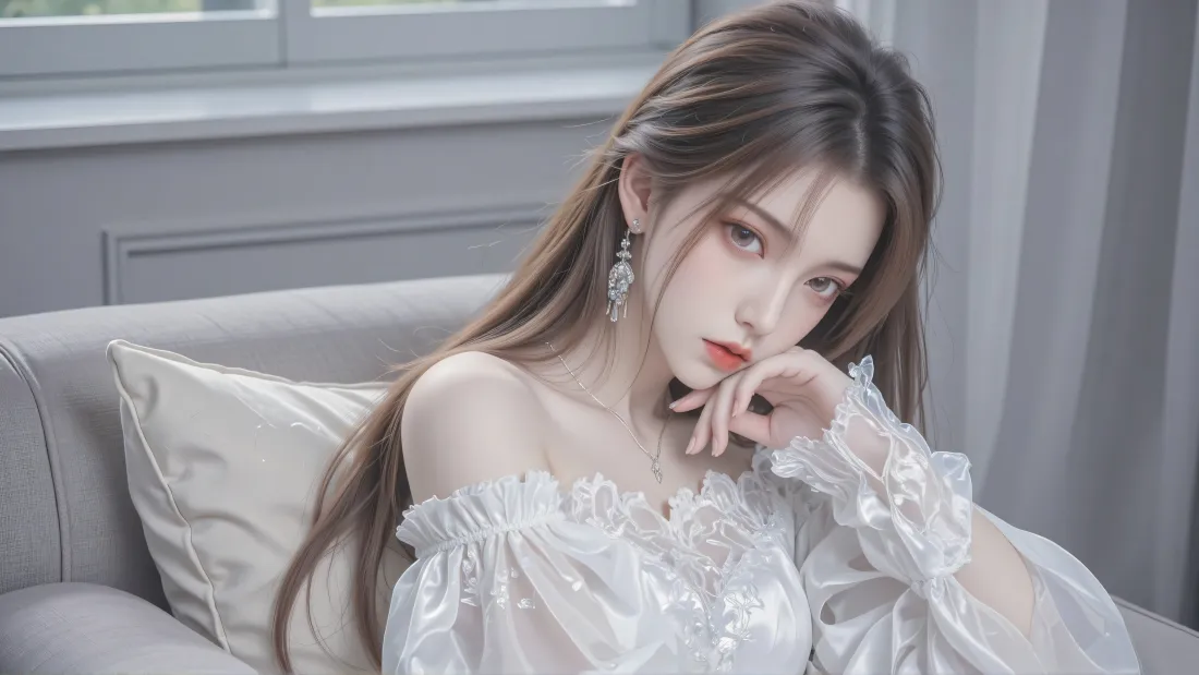 8k陆雪琪壁纸｜居家沙发背景图片 - 诛仙冷艳cos「哲风壁纸」