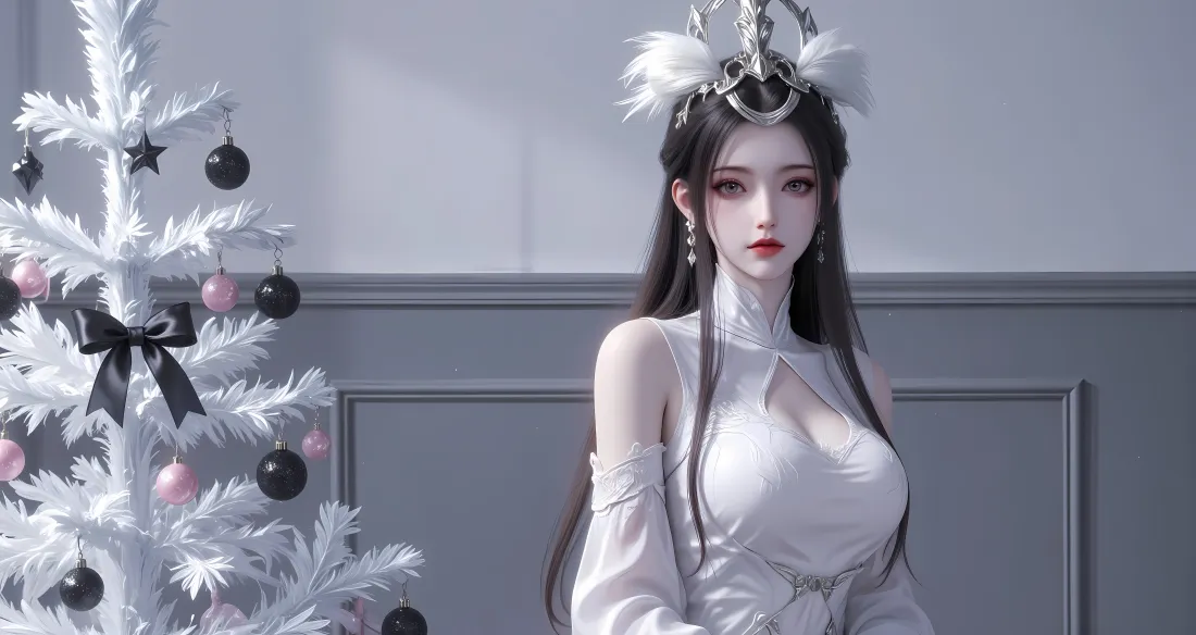 6k陆嫁嫁壁纸｜神国之上背景图片 - 古风清冷美人「哲风壁纸」