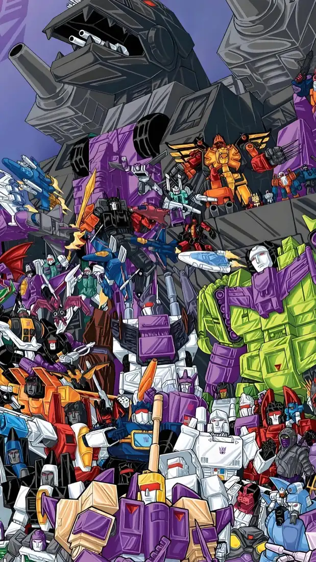 变形金刚G1手机壁纸｜机甲群像背景图片 - 经典动画「哲风壁纸」