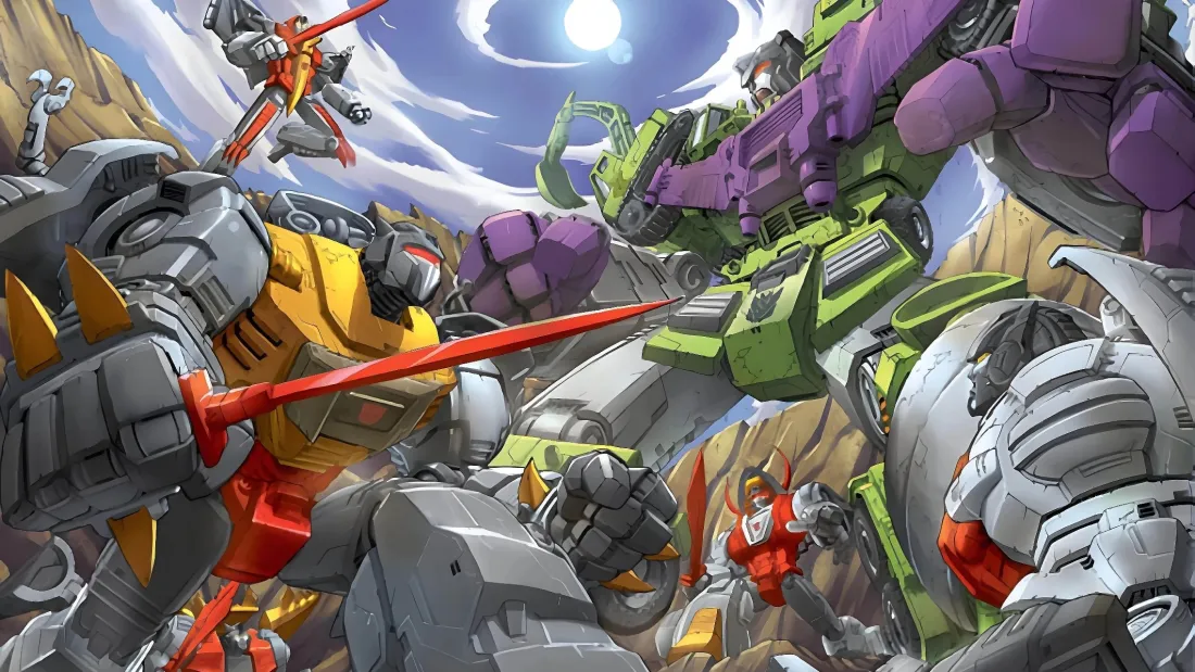 2kG1变形金刚壁纸｜机甲对战背景图片 - 经典动漫「哲风壁纸」