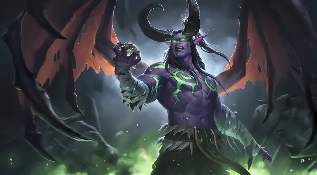 5k伊利丹怒风壁纸｜魔兽世界背景图片 - 经典魔幻史诗「哲风壁纸」