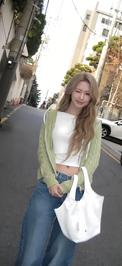 赵美延手机壁纸｜街景背景图片 - 韩系甜妹「哲风壁纸」