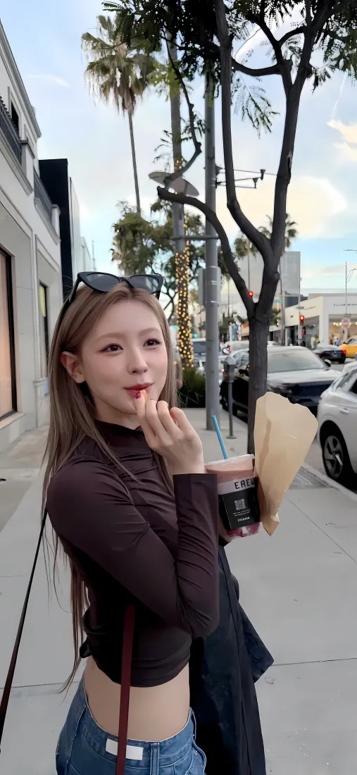 赵美延手机壁纸｜街头背景图片 - 韩系穿搭「哲风壁纸」