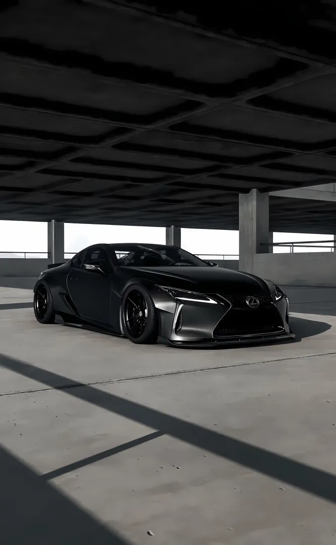 雷克萨斯手机壁纸｜停车场背景图片 - 炫酷改装跑车「哲风壁纸」