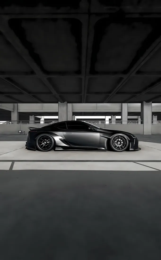 雷克萨斯手机壁纸｜地下停车场背景图片 - 改装跑车「哲风壁纸」