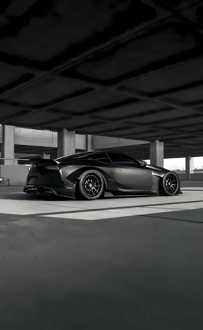 雷克萨斯手机壁纸｜地下停车场背景图片 - 改装性能车「哲风壁纸」