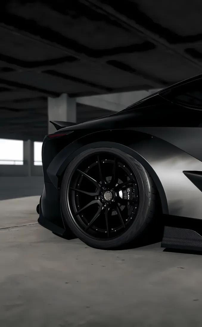 雷克萨斯手机壁纸｜地下停车场背景图片 - 改装性能车「哲风壁纸」