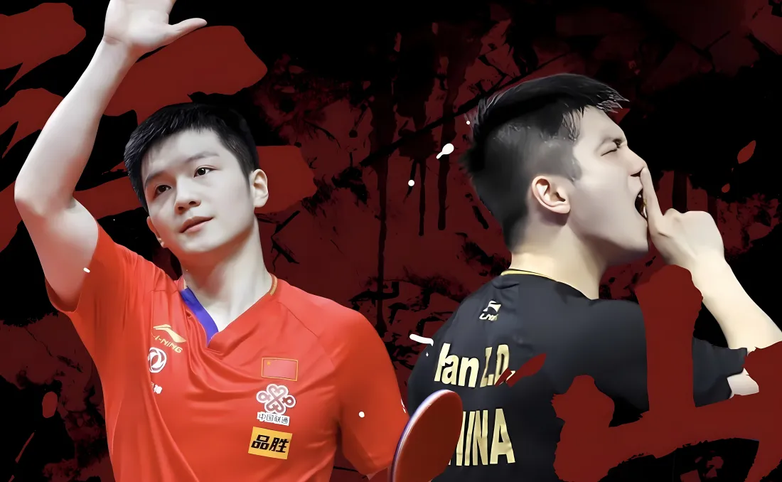 5k樊振东壁纸｜红黑赛场背景图片 - 乒乓球运动员「哲风壁纸」