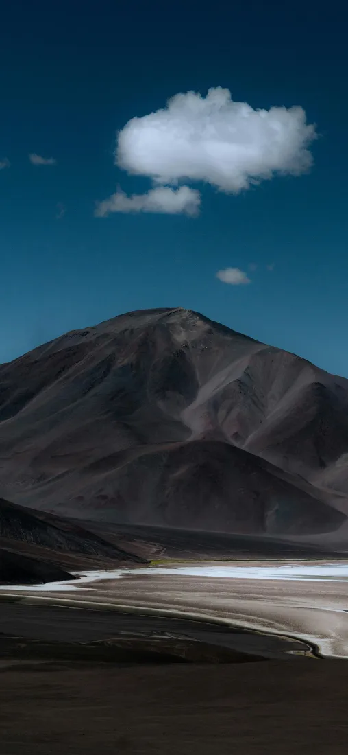 山川手机壁纸｜湖水背景图片 - 蓝天白云旷野风光「哲风壁纸」