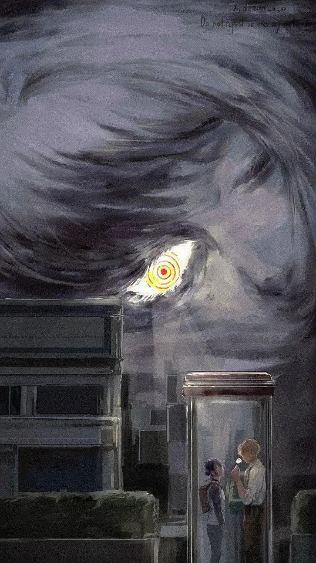 玛奇玛手机壁纸｜都市阴云背景图片 - 电锯人经典名场面「哲风壁纸」