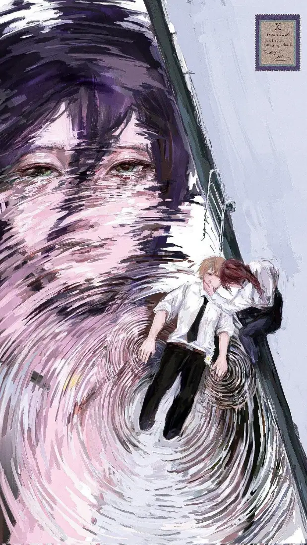 电锯人手机壁纸｜街头涂鸦背景图片 - 玛奇玛电次蕾塞「哲风壁纸」