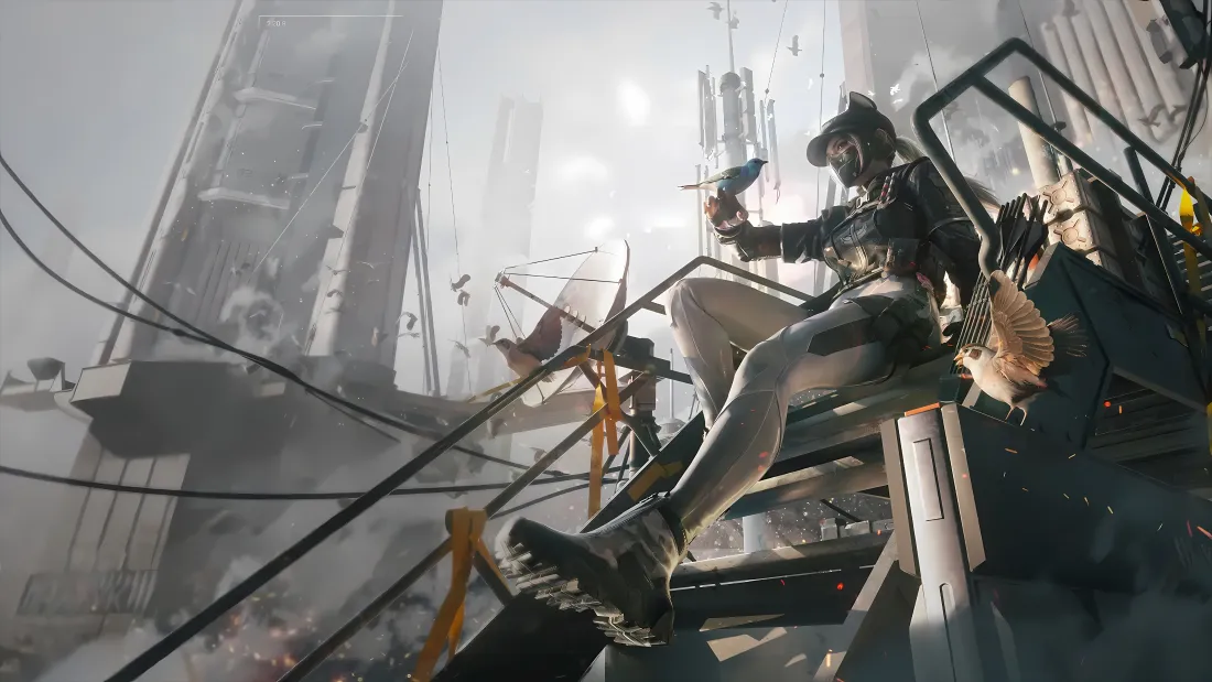 4k露娜壁纸｜废墟城市背景图片 - 三角洲行动「哲风壁纸」