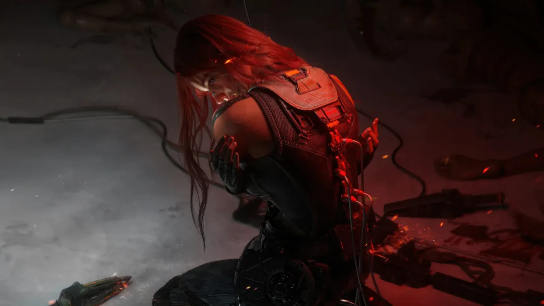 4k疾风壁纸｜三角洲行动背景图片 - 红发女战士「哲风壁纸」