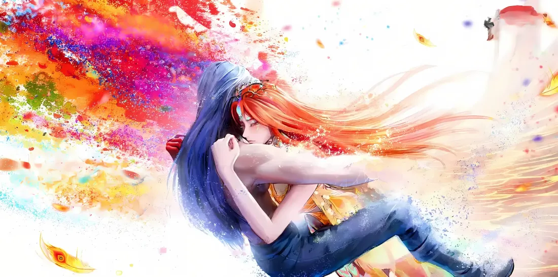 4k沧元图壁纸｜孟川柳七月背景图片 - 甜蜜相拥「哲风壁纸」