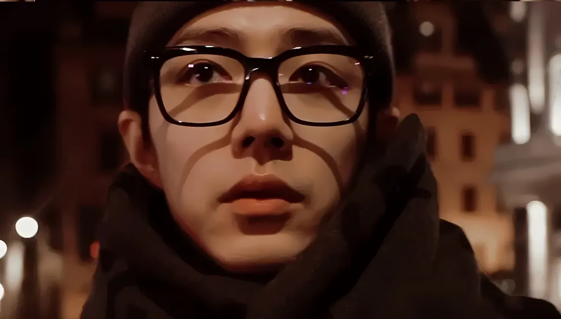 2k肖战壁纸｜城市夜景背景图片 - 怼脸黑框眼镜「哲风壁纸」