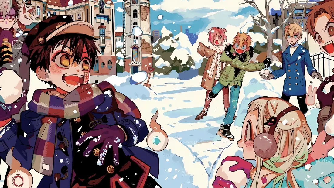 2k花子君壁纸｜冬日雪景背景图片 - 地缚少年全员「哲风壁纸」