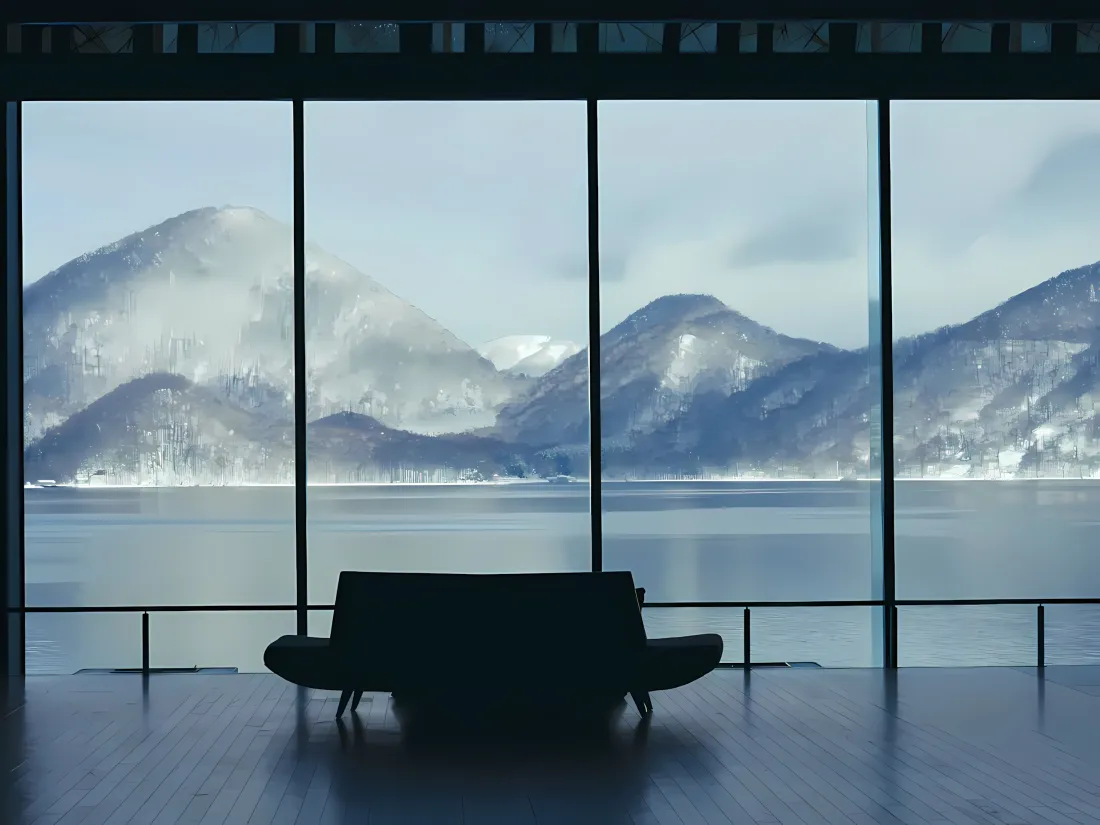 3k雪山湖景壁纸｜落地窗背景图片 - 宁静开阔「哲风壁纸」