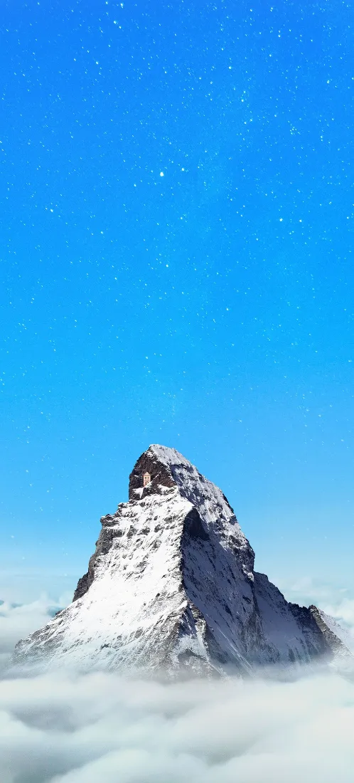 雪山手机壁纸｜蓝天背景图片 - 高山云海晴空「哲风壁纸」