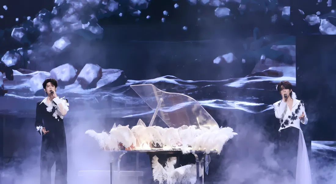 3kTF家族壁纸｜演唱会舞台背景图片 - 双人演出现场「哲风壁纸」