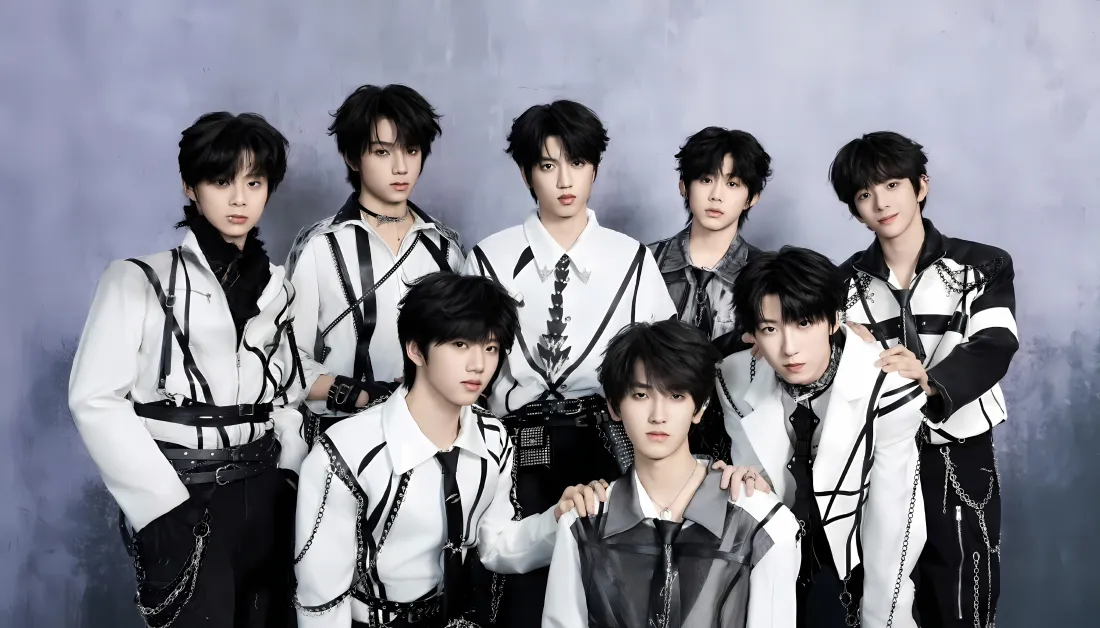 3kTF家族壁纸｜灰调背景图片 - 演出服团体合照「哲风壁纸」