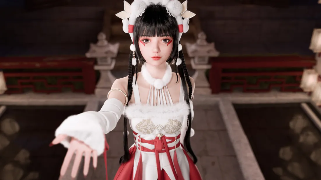 4k国风虚拟少女壁纸｜舞台背景图片 - AI制作「哲风壁纸」