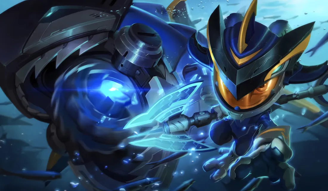 5k英雄联盟壁纸｜小人鱼背景图片 - 机甲菲兹「哲风壁纸」