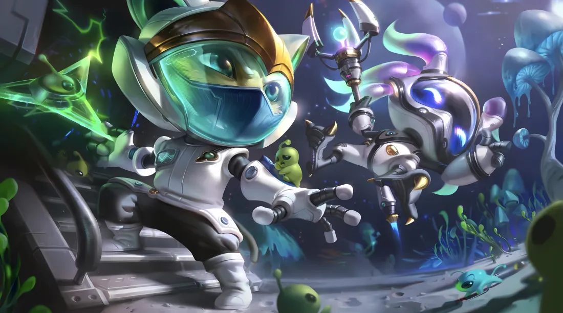 5k英雄联盟壁纸｜宇航员皮肤背景图片 - 潮汐海灵「哲风壁纸」