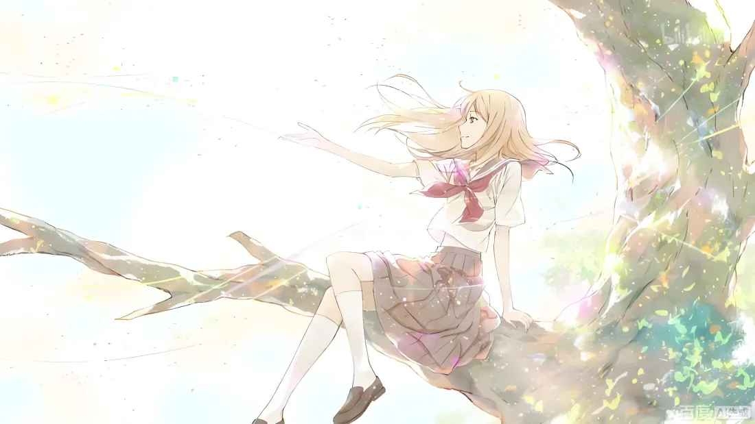 4k夏目友人帐壁纸｜治愈背景图片 - 金发少女「哲风壁纸」