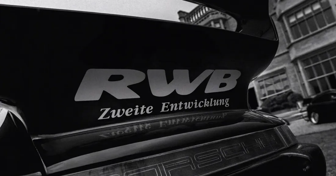 2kRWB保时捷911壁纸｜改装跑车背景图片 - 黑白街头「哲风壁纸」