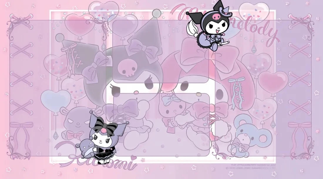 3k库洛米壁纸｜粉色背景图片 - 可爱「哲风壁纸」