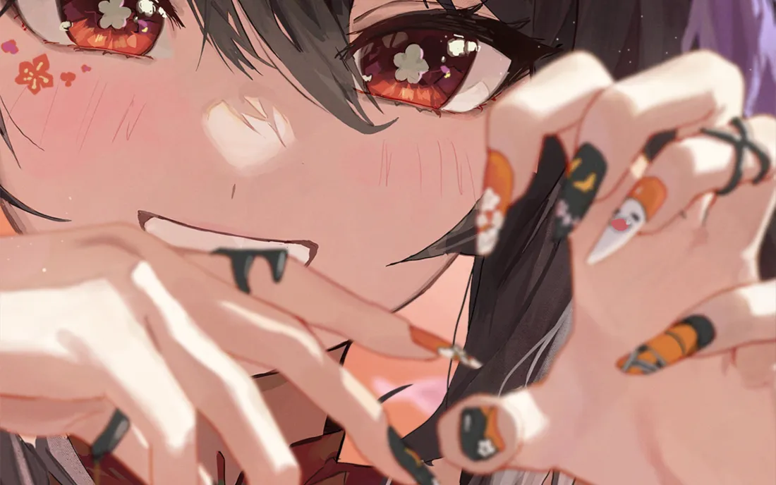 4k胡桃壁纸｜原神背景图片 - 手绘二次元女角色「哲风壁纸」